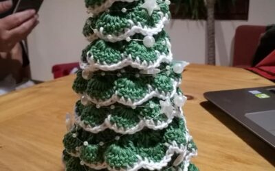 Horgolt mini karácsonyfa készítése