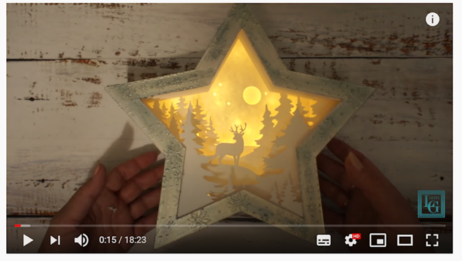Karácsonyi csillaglámpa készítés – VIDEÓ